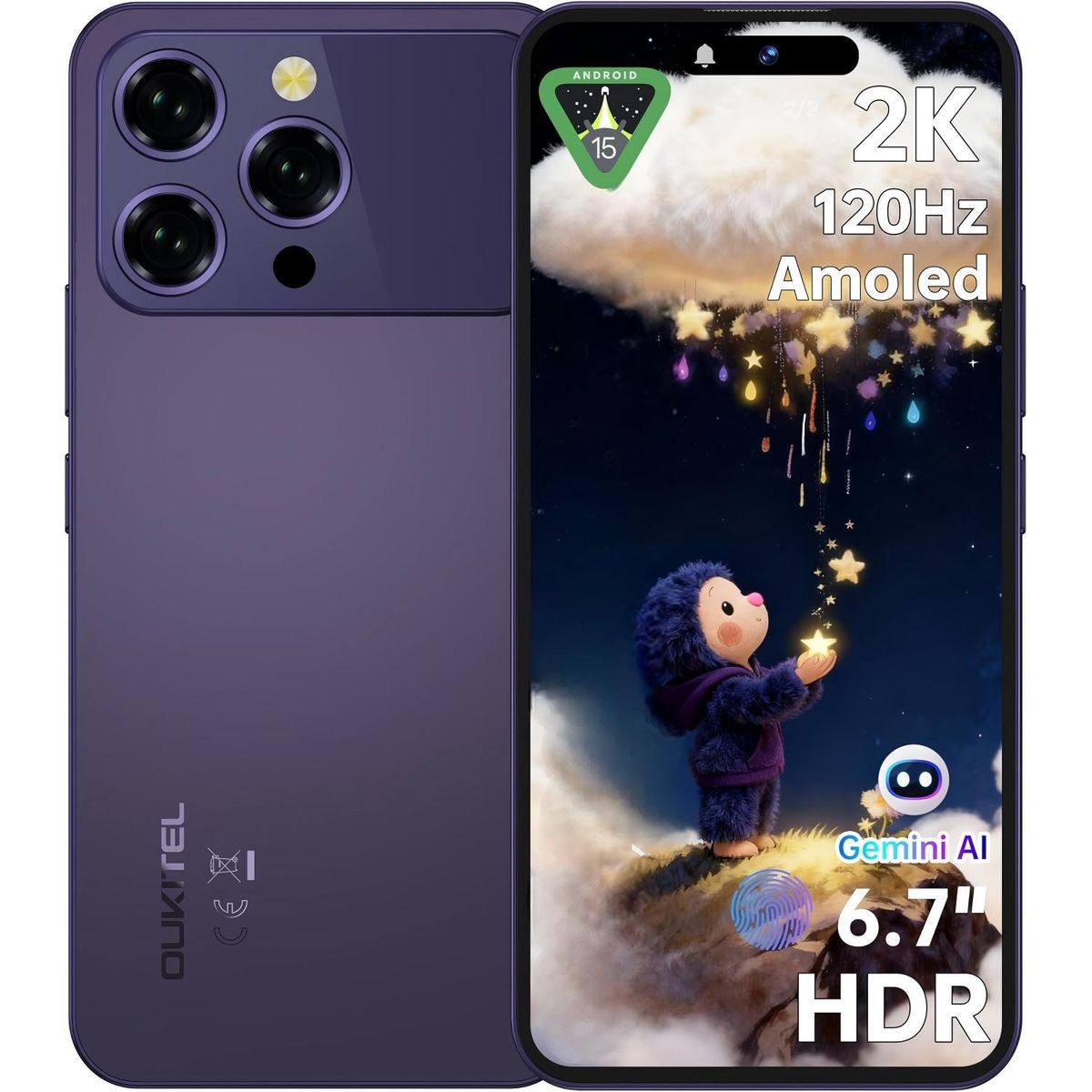OUKITEL - OUKITEL P1 Pro Celular 24GB+512GB 50MP Android 15 Smartphone