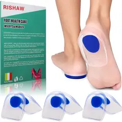 GENERICO - 3 Pares Talonera Espolon Calcaneo Gel Plantilla Ortopédicas