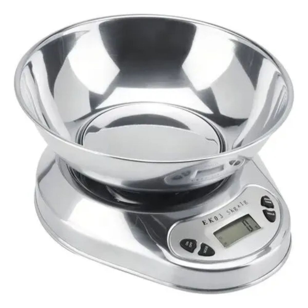 GENERICO - Balanza Acero Inoxidable Cocina Pesa Bandeja Hasta 5 Kg