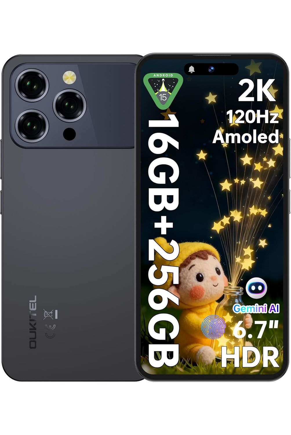 OUKITEL OUKITEL P1 Pro Celular 16GB+256GB 50MP Android 15