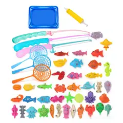 ATURE - Pesca Milagrosa Piscina Juego 58 Piezas Regalo Niños