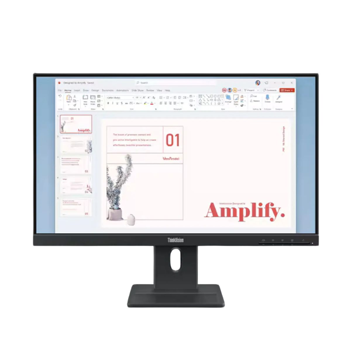 LENOVO - Lenovo ThinkVision E24-40 Monitor 23.8” IPS FHD 100Hz, HDMI DP VGA, Altavoces, Base Ergonómica, 99% sRGB, Low Blue Light