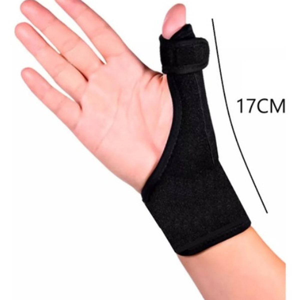 GENERICO - Muñequera Ferula Dedo Pulgar Ferula Inmovilizador Dedo Pulga Negro Unica