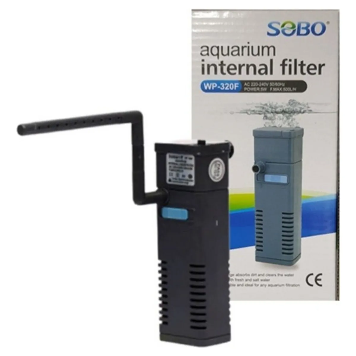 GENERICO - Filtro Interno D Pecera Sobo Wp320 500lh C Venturi Lluvia