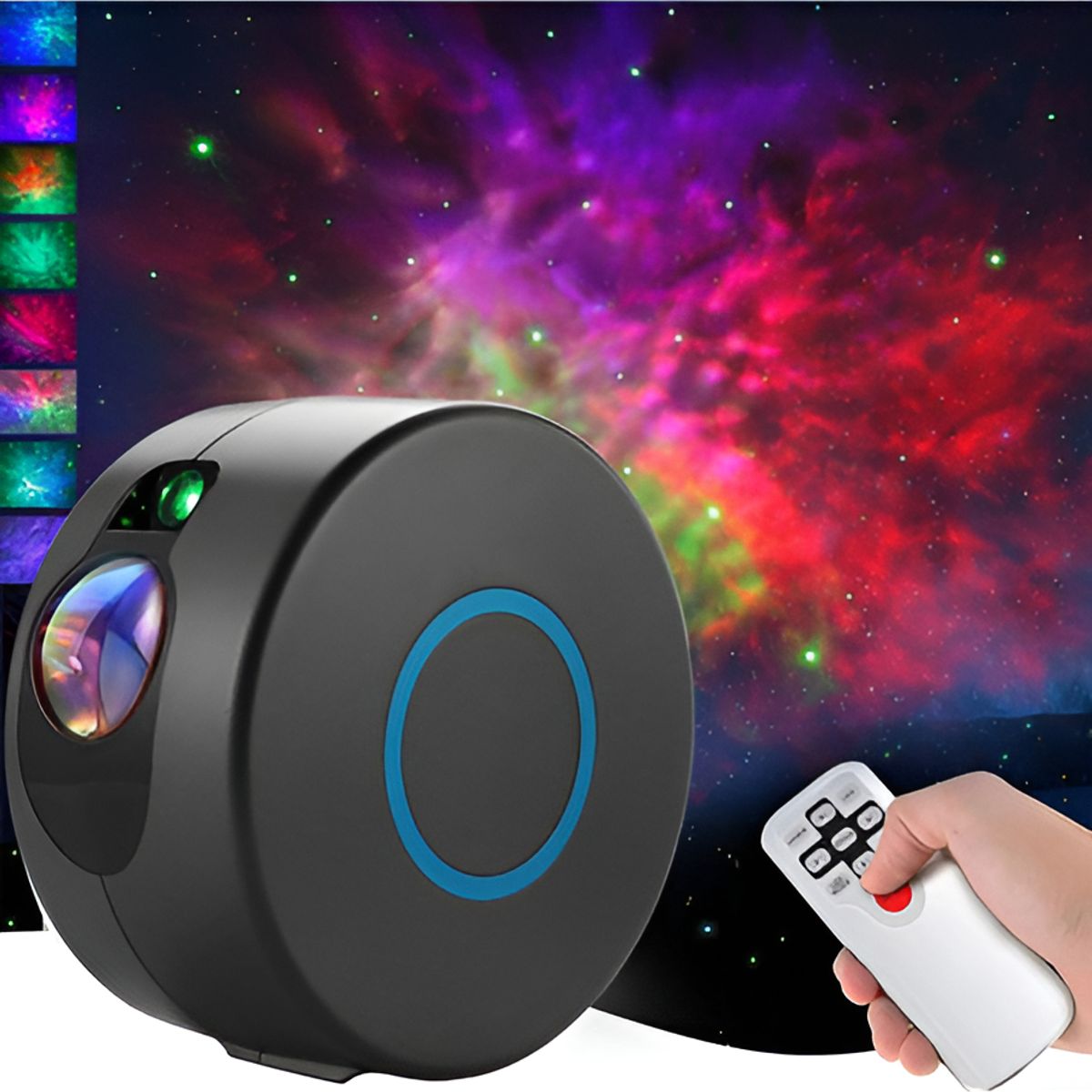 GENERICO - Lampara Proyector Galaxias Y Estrellas Movimiento Luz Led Color de la estructura Blanco