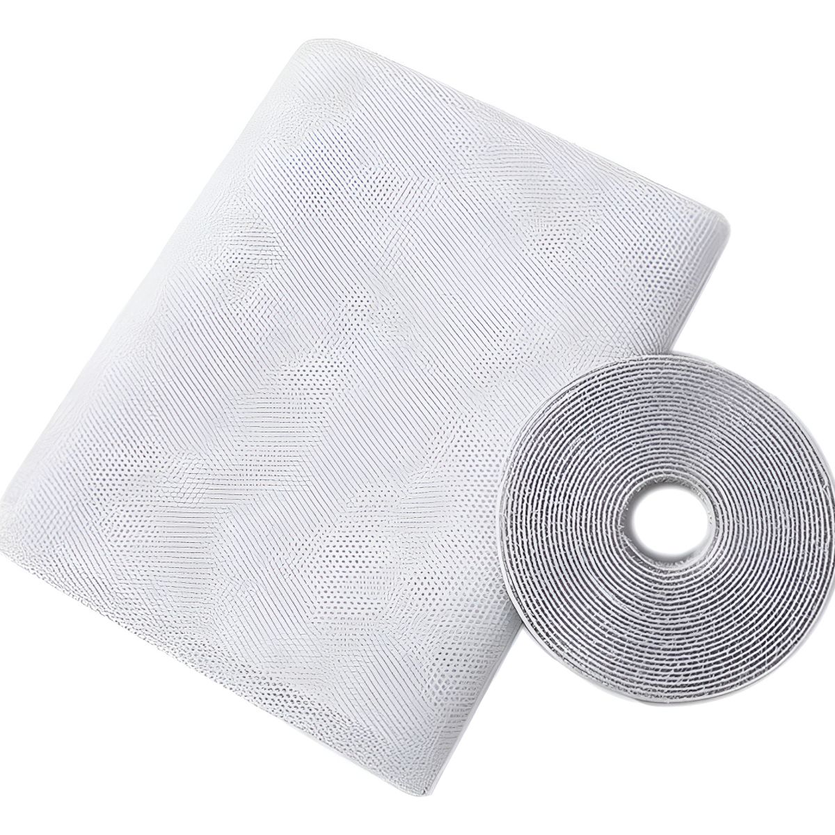 GENERICO - 2x Mosquitero Ventana Malla Blanca Hasta 130x150cms + Velcro