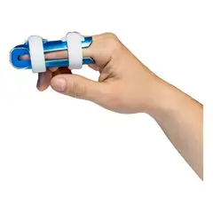 GENERICO - Férula Para Dedo Ajustable Ortopédica Inmovilizadora Talla M Soporte Aluminio Fractura Esguince Tendinitis