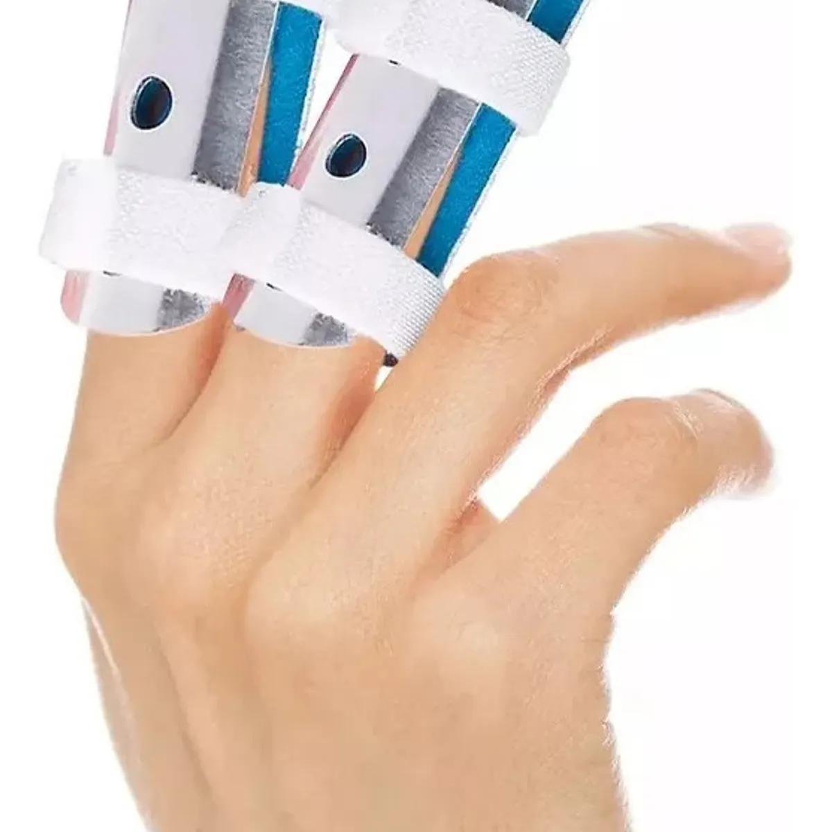 GENERICO - Férula Para Dedo Ajustable Ortopédica Inmovilizadora Talla M Soporte Aluminio Fractura Esguince Tendinitis