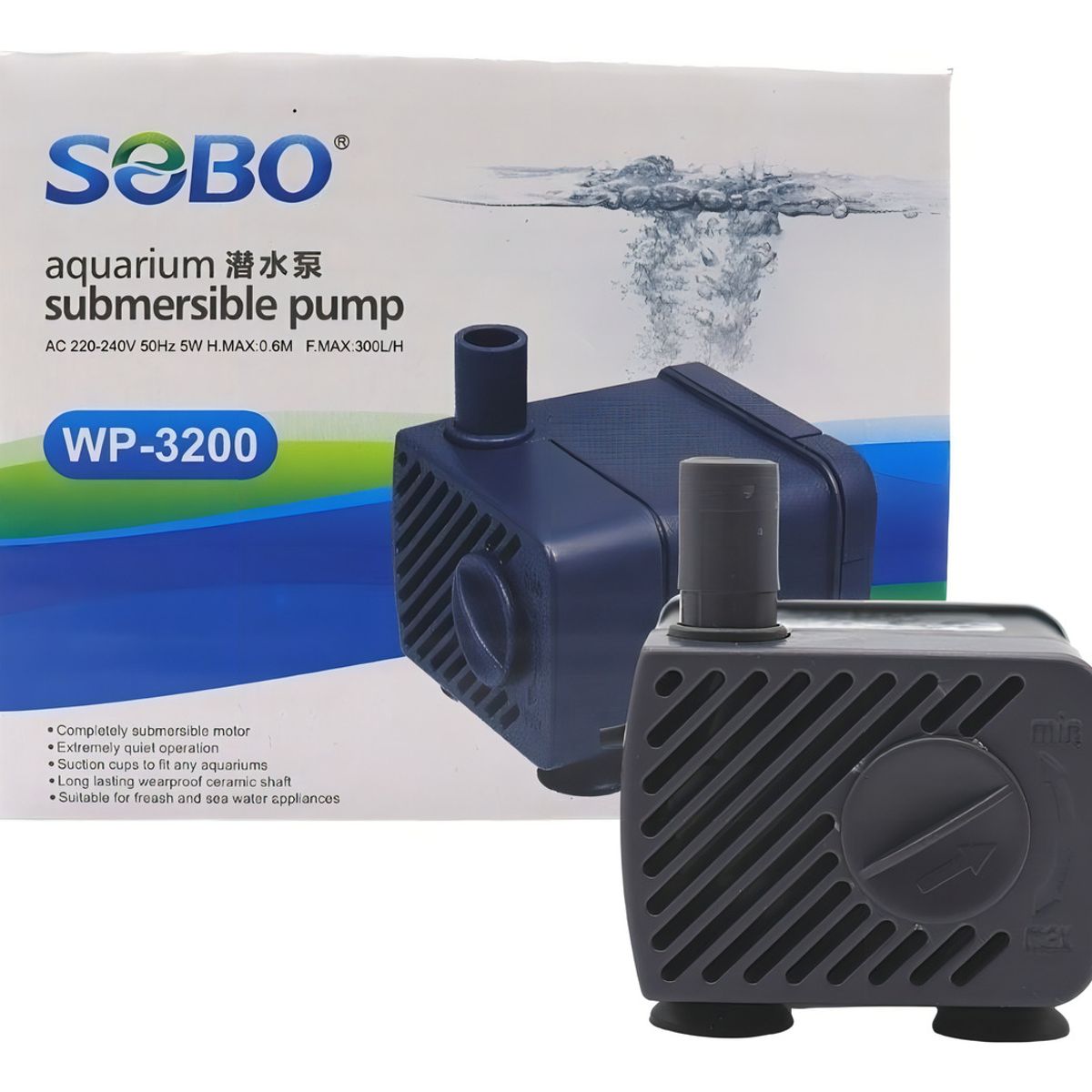 GENERICO - Bomba De Agua Sobo Wp 3200 300 L h Eleva 60cm Aqua Virtual