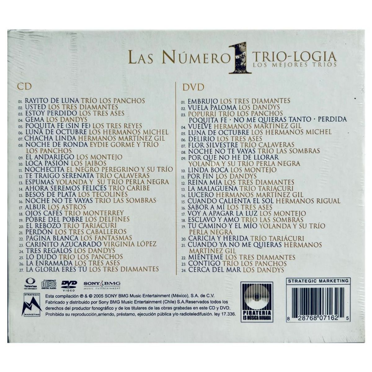 GENERICO - TRILOGIA: LOS MEJORES TRIOS - LAS NUMERO 1 / CD