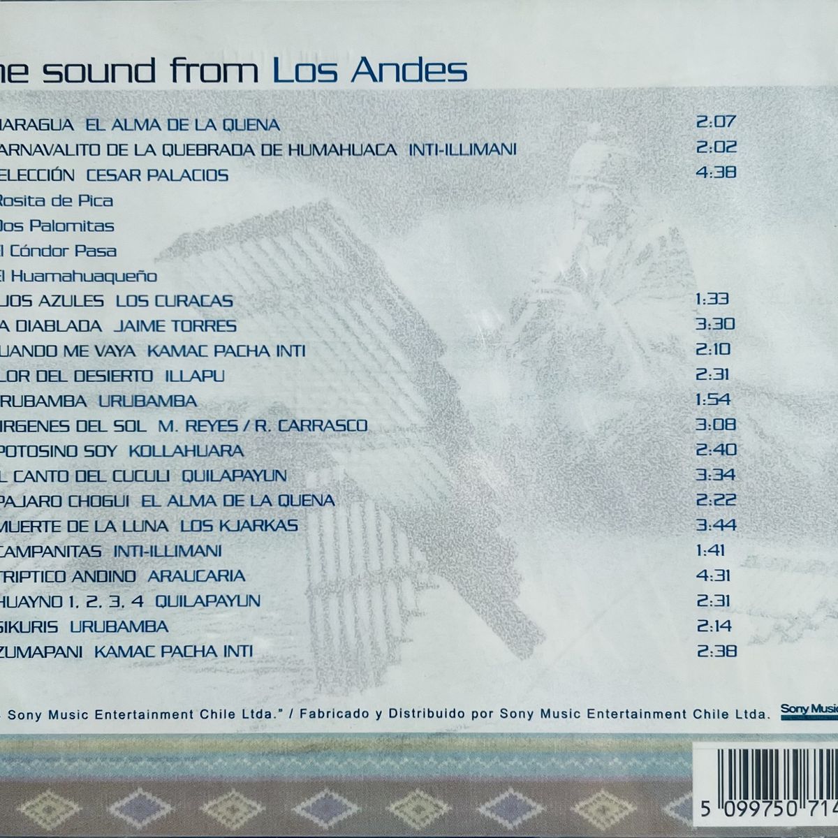 GENERICO - THE SOUND FROM LOS ANDES - VARIOS INTERPRETES / CD