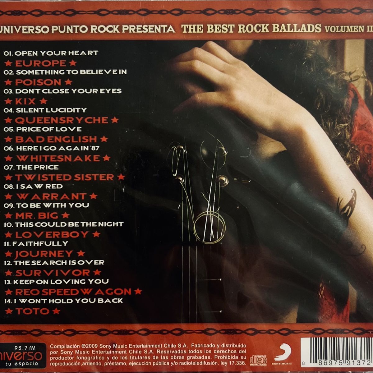 GENERICO - UNIVERSO PUNTO ROCK - ROCK BALLADS VOLUMEN 2 / CD