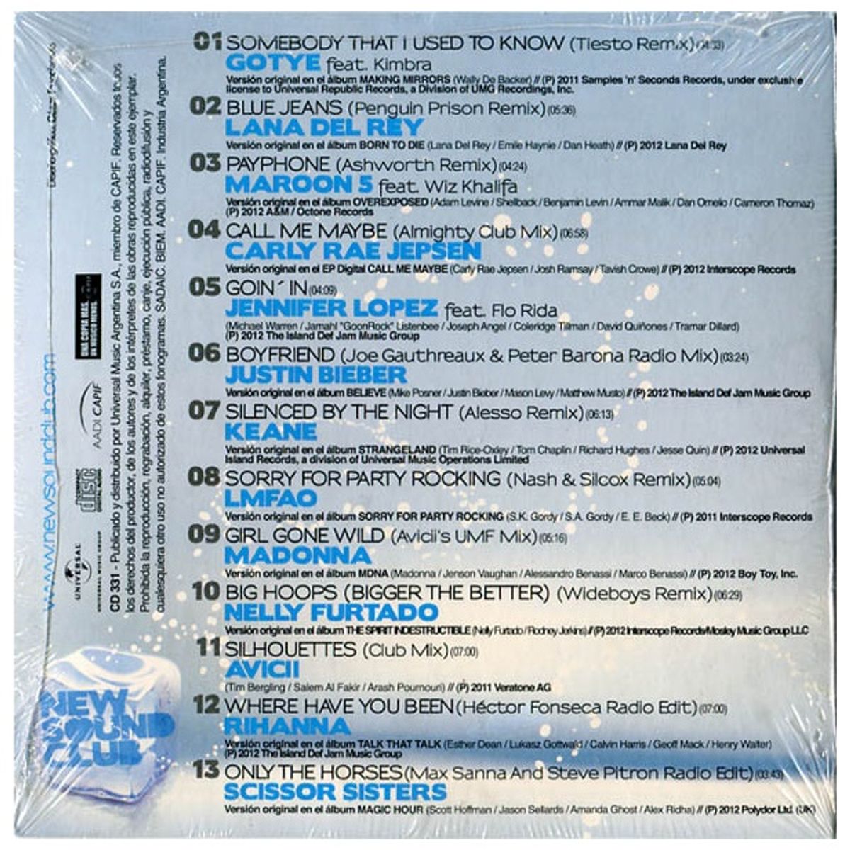 GENERICO - NEW SOUND CLUB - VARIOS ARTISTAS (CARDBOARD SLEEVE) / CD