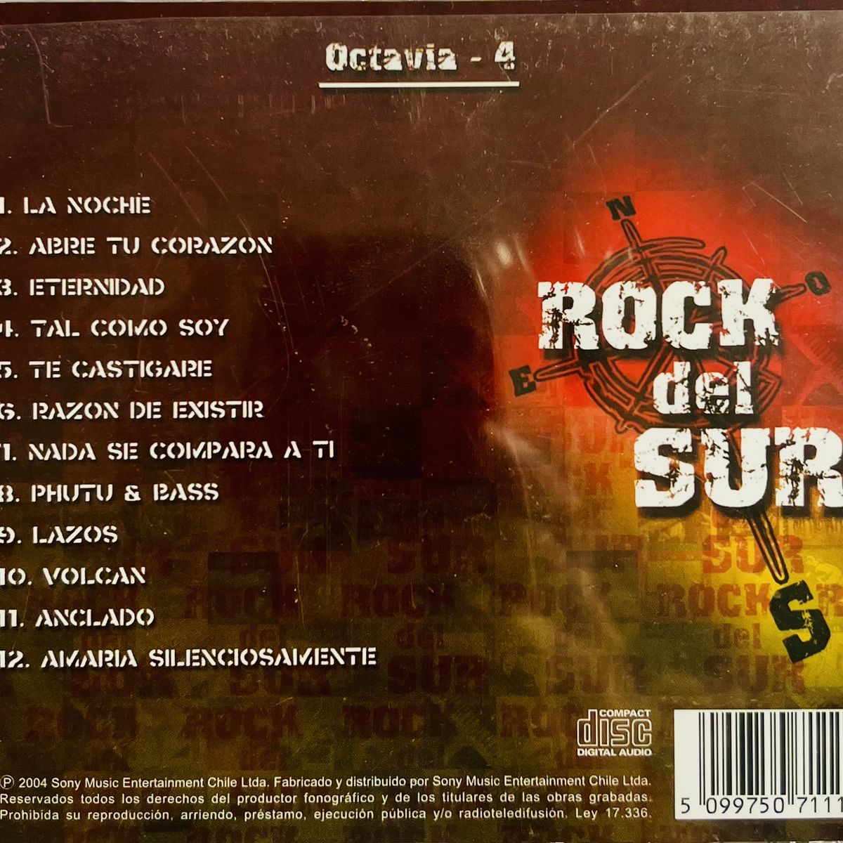 GENERICO - OCTAVIA - OCTAVIA 4 - ROCK DEL SUR / CD