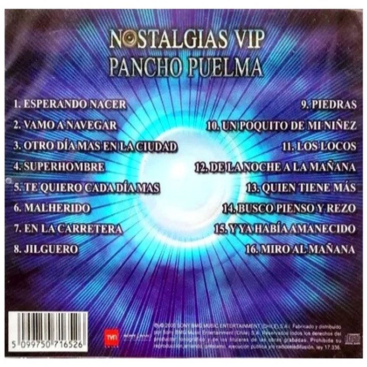 GENERICO - PANCHO PUELMA - NOSTALGIAS VIP / CD
