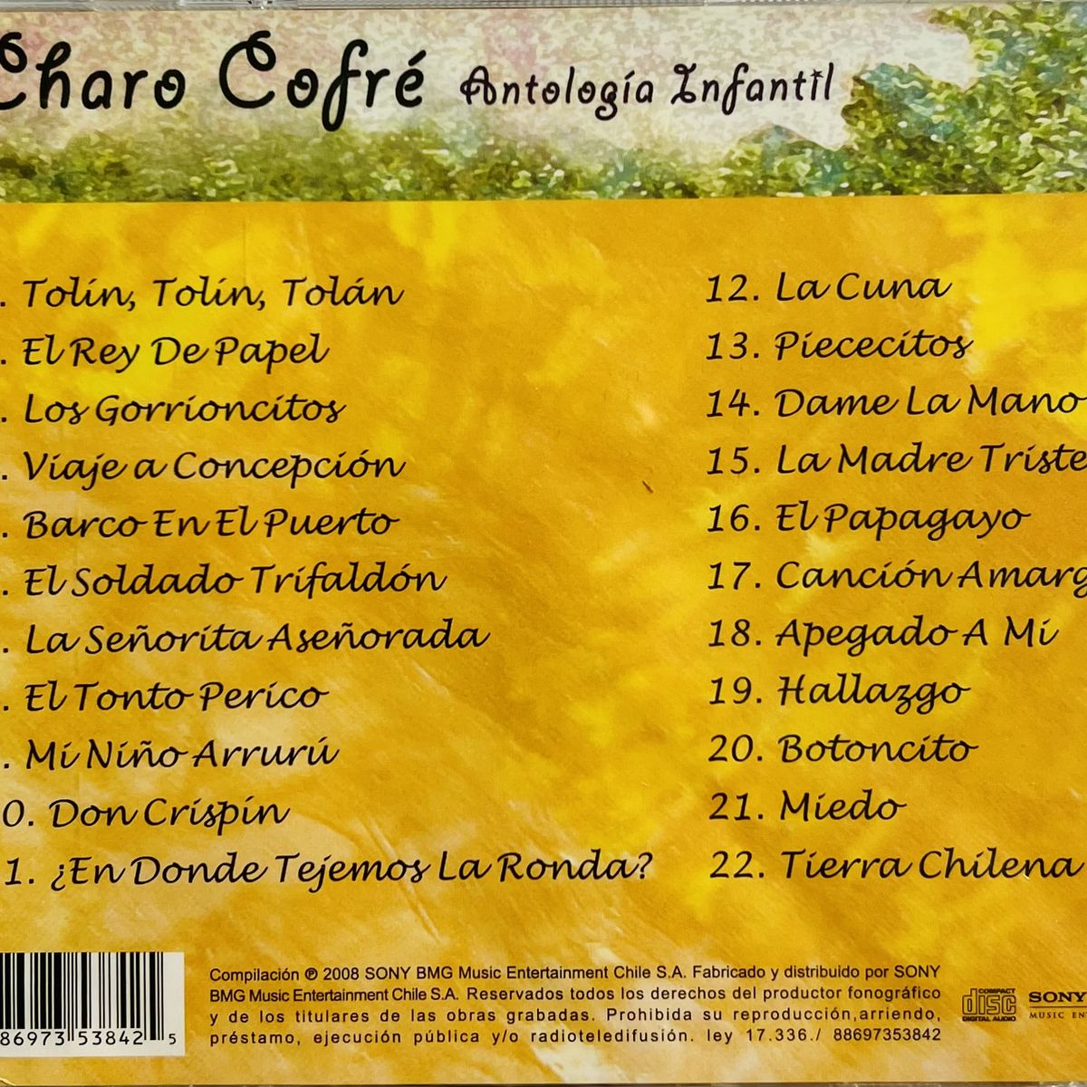 GENERICO - CHARO COFRE - ANTOLOGIA INFANTIL  CD