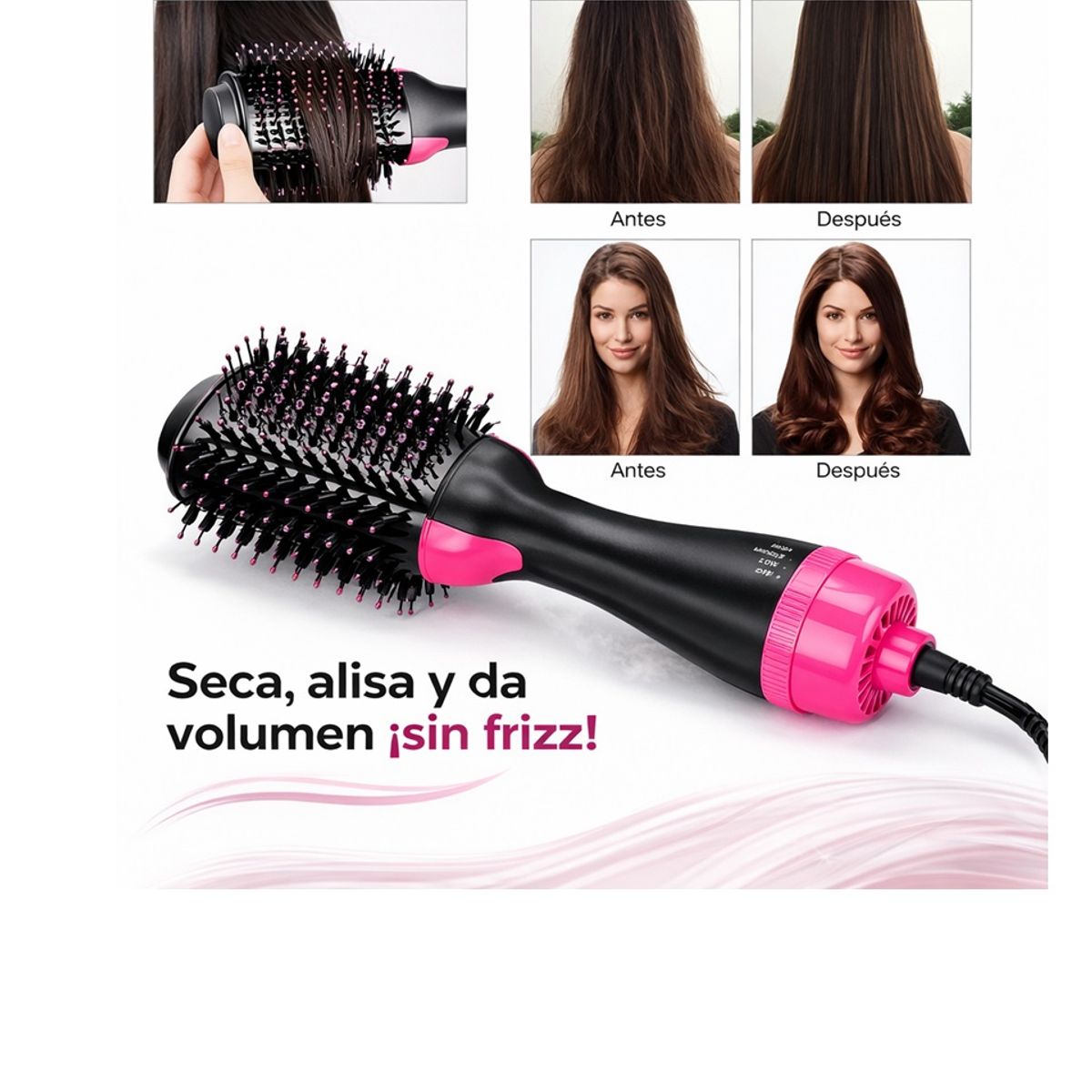 MOVI - Cepillo Alisador Secador One Step 3 En 1