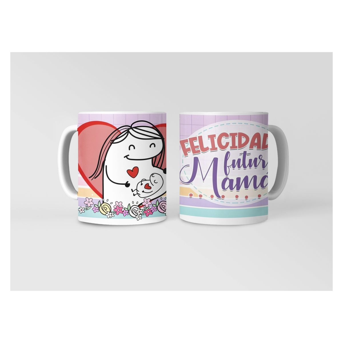 GENERICO - Taza Día de la Madre Flork - Flores y Felicidad