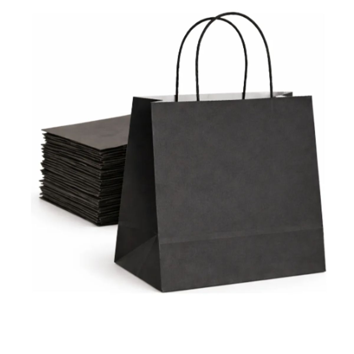 GENERICO - Bolsa De Papel Kraft 22x25 Con Manilla 50 Unidades