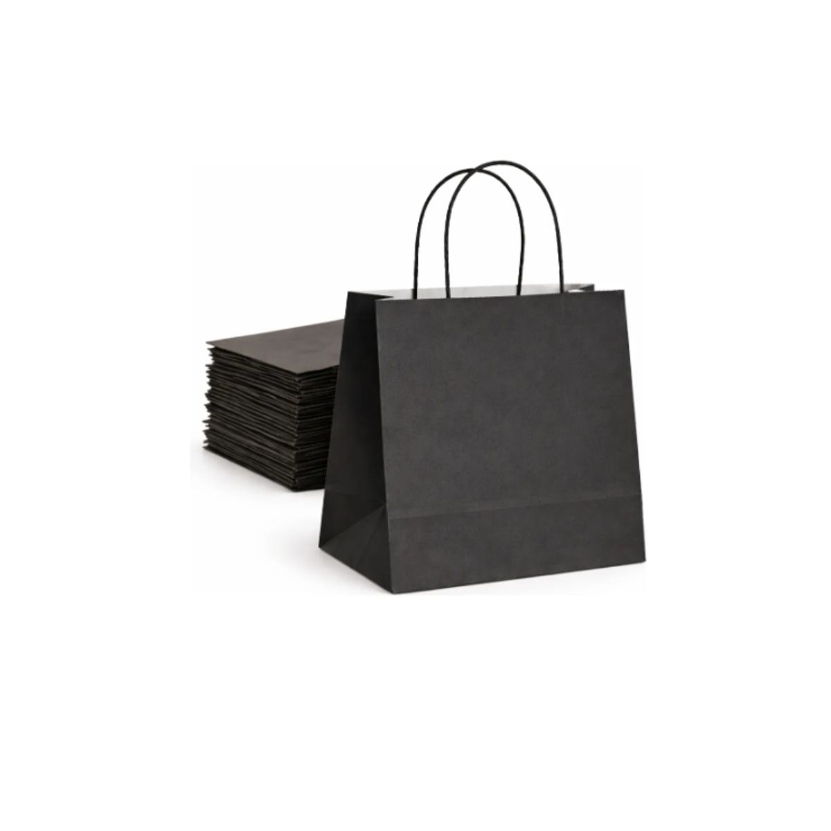 GENERICO - Bolsa De Papel Kraft 22x25 Con Manilla 50 Unidades