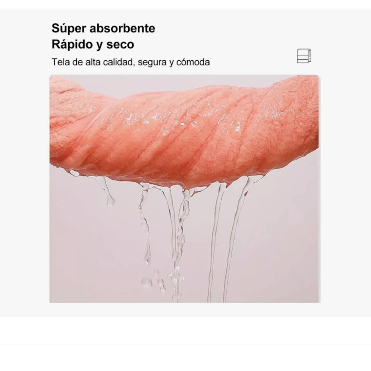 GENERICO - Juego De 2 Toallas De Baño y Toalla Mano Altamente Absorbentes