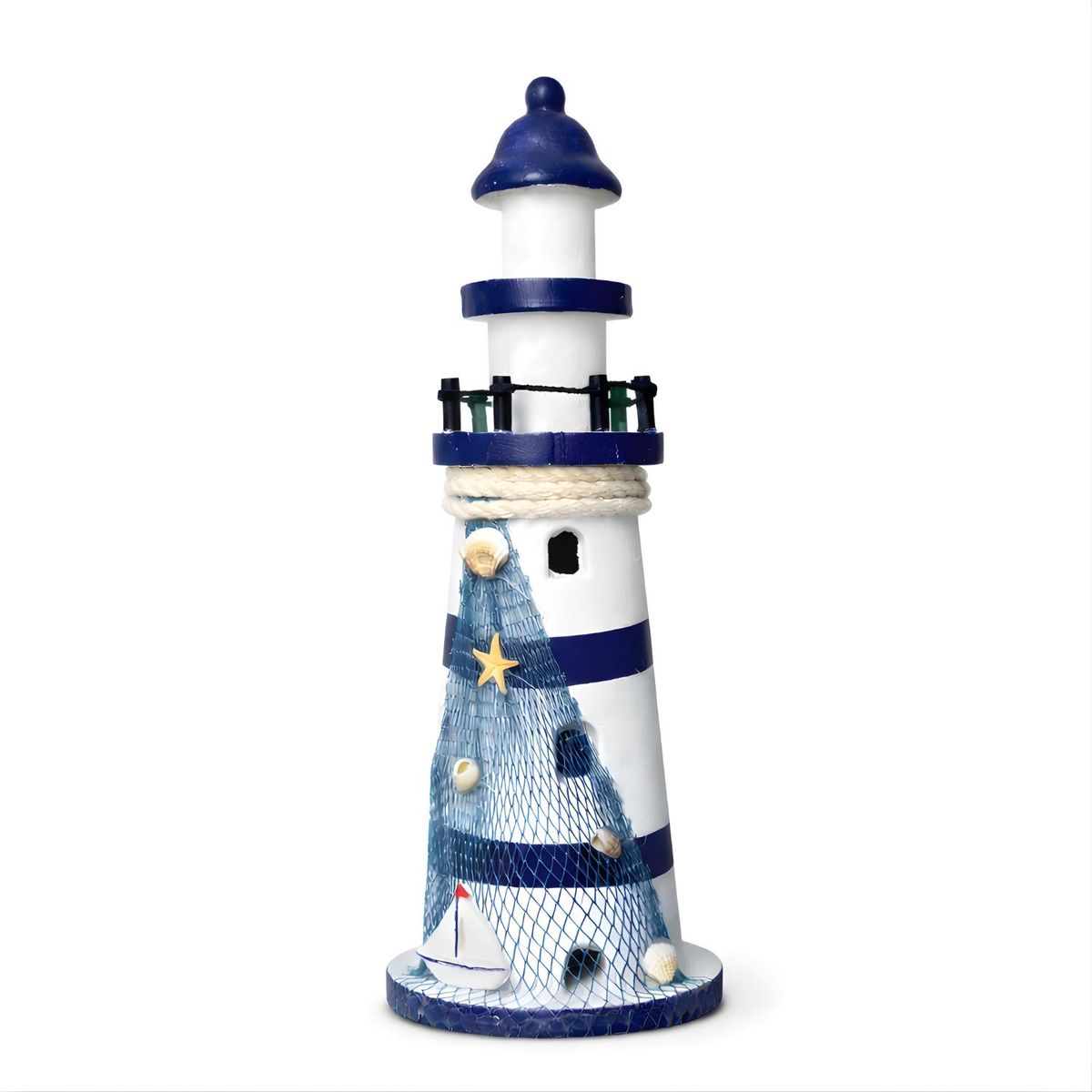 FLIPEREX - Faro Figura Decorativa Adorno Estatua De Madera Náutica