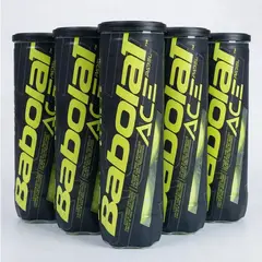 BABOLAT - ESPECIAL 5 TARROS PELOTAS PADEL ACE - 3 UNIDADES POR TARRO