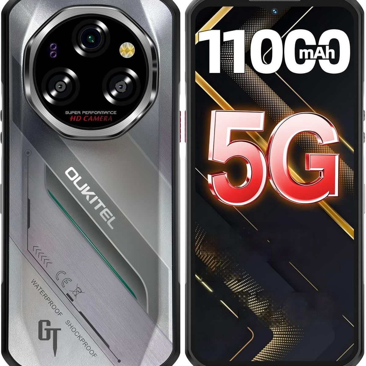 OUKITEL - OUKITEL WP62 5G Celular 48GB+512GB 108MP Android 15 Smartphone