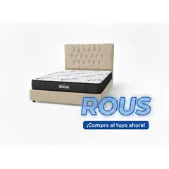 GENERICO - Hermosas colchon +camas Rous imperial color beige