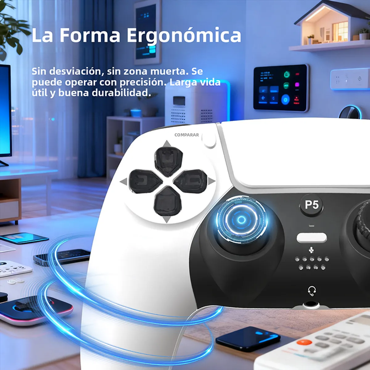 GENERICO - Mando Inalámbrico DualSense Chroma Pearl para PlayStation 5