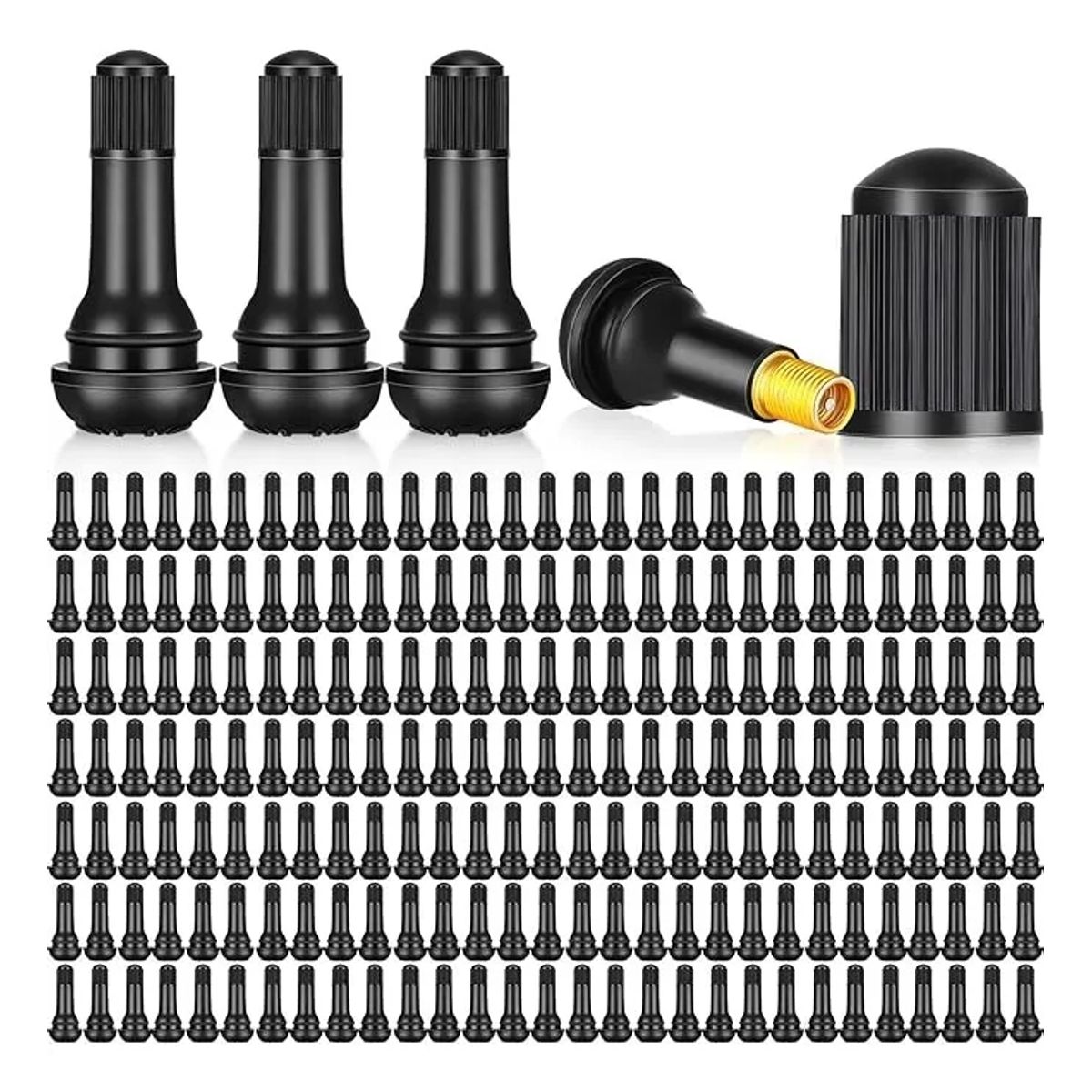 ATURE - Paquete De 100 Valvulas Para Neumaticos Tr413 Tubulares