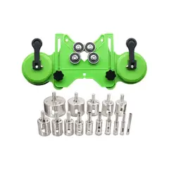 GENERICO - 17 Piezas Brocas De Diamante Con Guía Para Cerámica BELUG