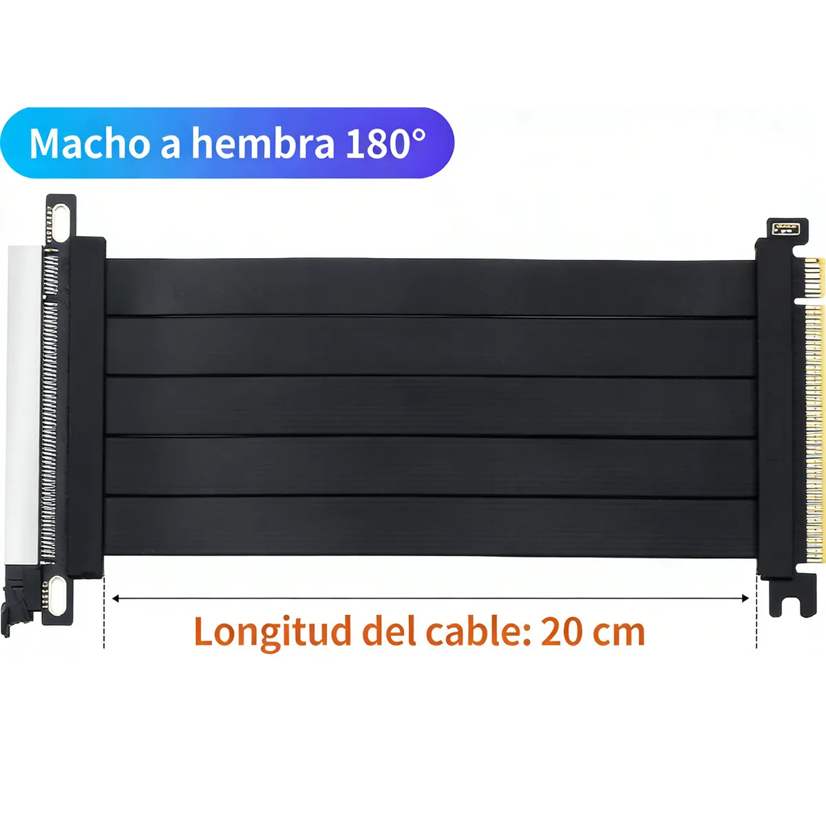 GENERICO - Extensor Vertical PCI Express 4.0 X16 Para Tarjeta Gráfica Rtx30/40