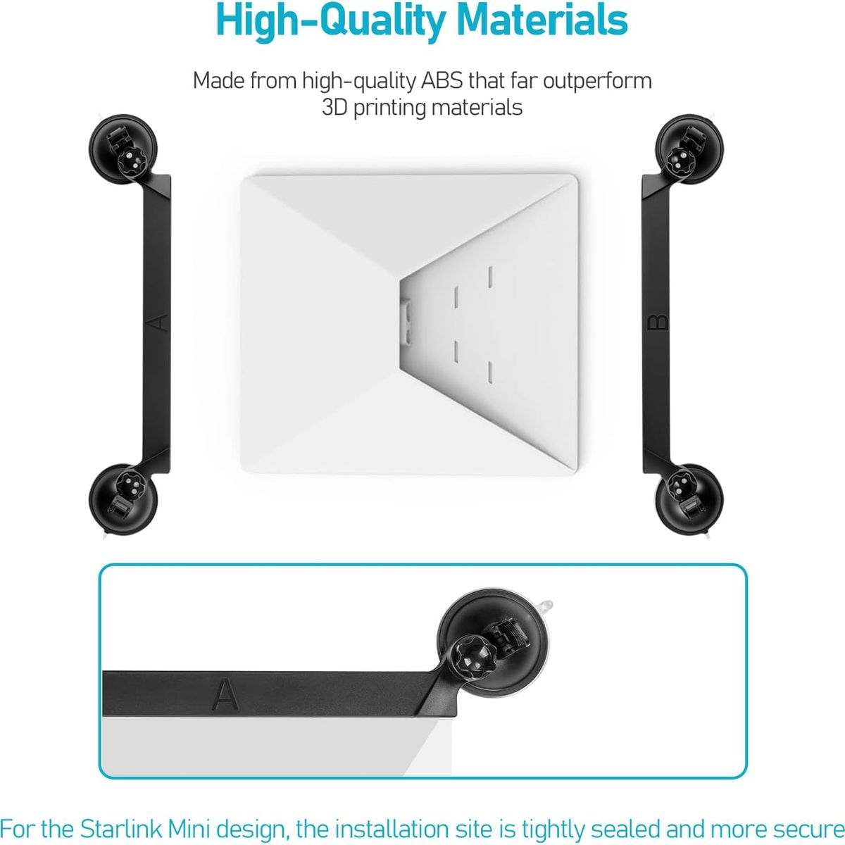 KUANGYE - Compatible Con Starlink Mini Soporte De Ventosa Para Vehículos