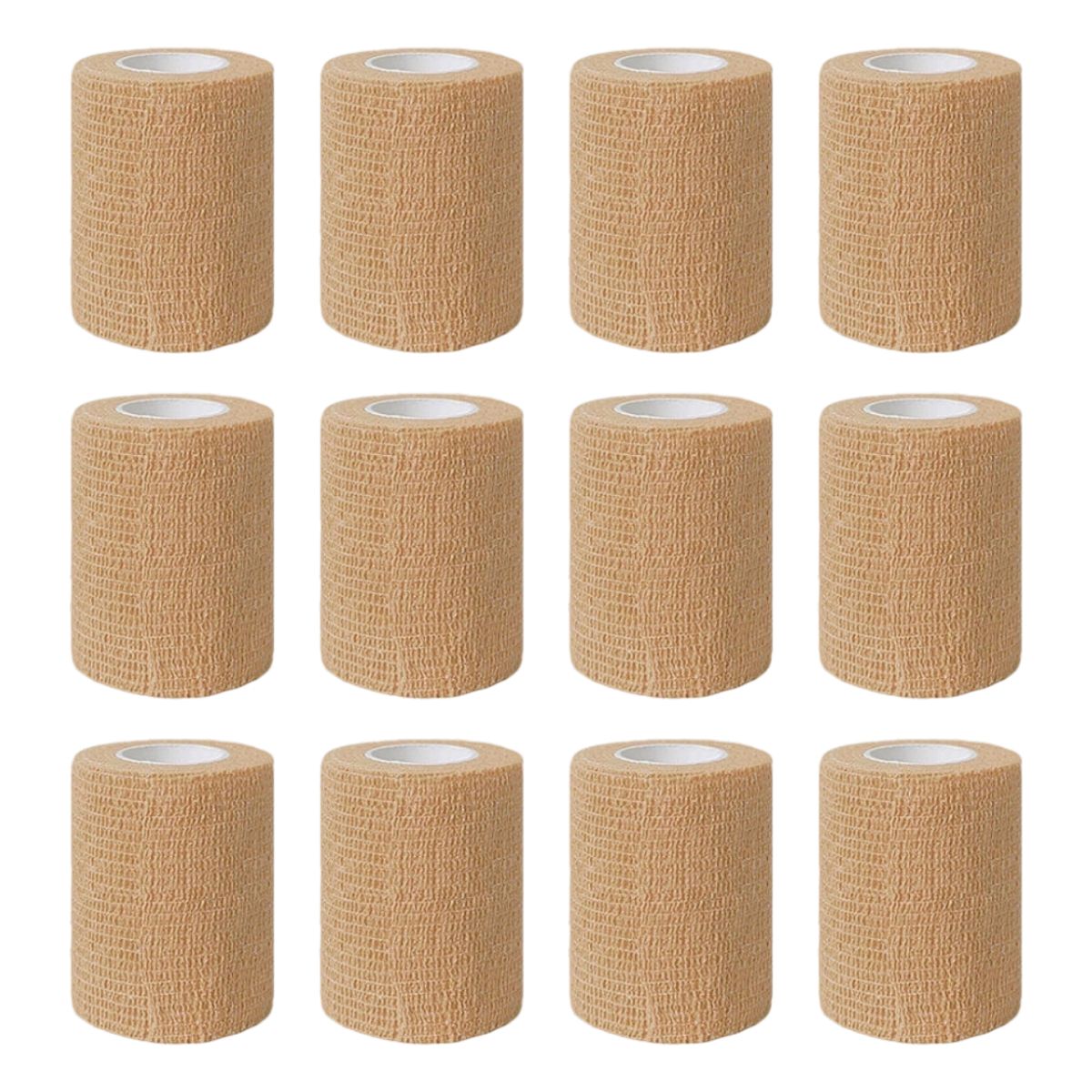 KINDA NICE - Pack 12 De Vendas Coban Para Deportivas 7.5 Cm X 4.5 Mts Beige