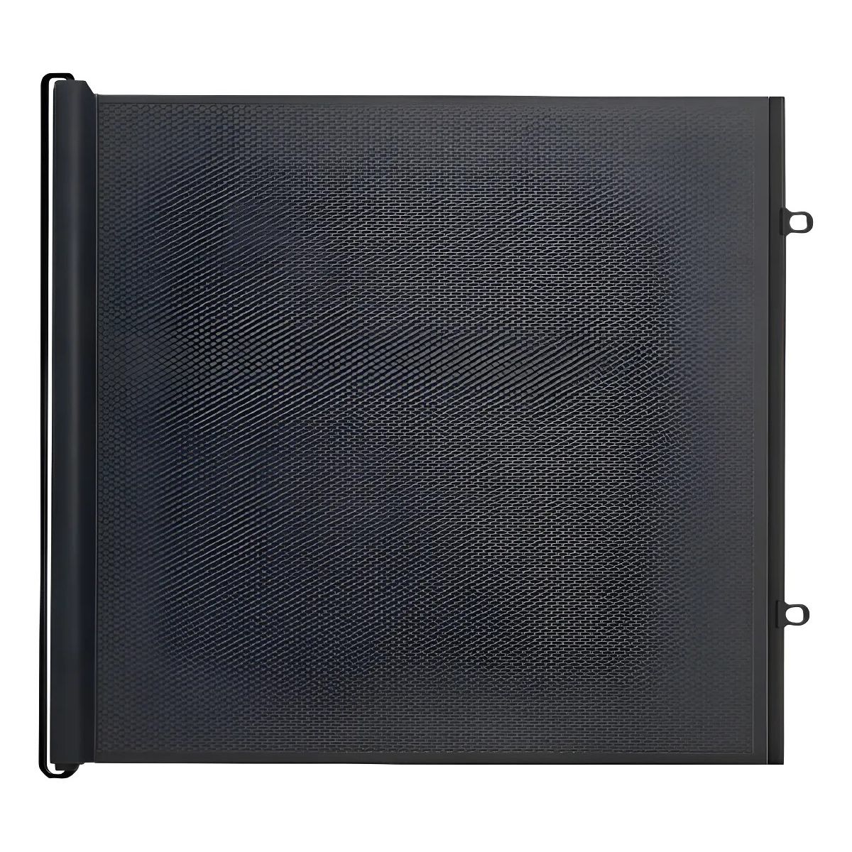 KUANGYE - Malla Retractil Puerta De Seguridad Mascotas Bebe 150x78 Cm Negro