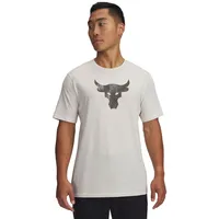 Polera MC UA Project Rock Payoff Blanca Hombre