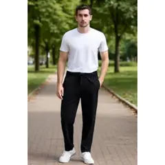 LOOK SHOP - Pantalón Buzo Hombre Recto Liviano. Secado Rápido. Premium 4010