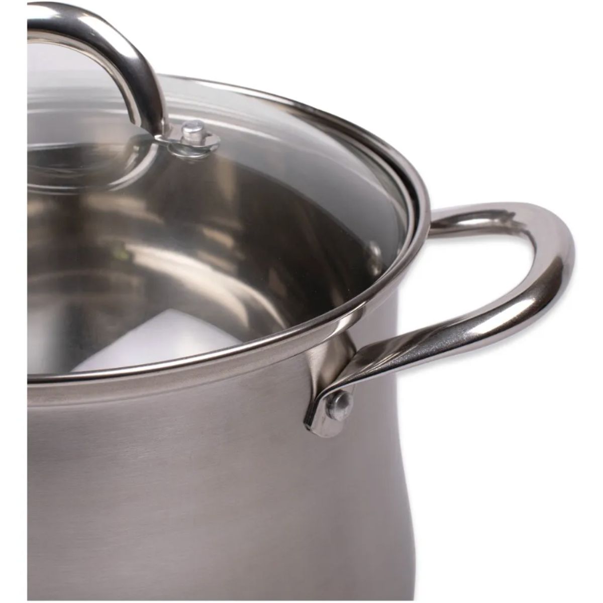 DORAL - Olla Acero Inoxidable 22 cm con Tapa Vidrio KASSEL
