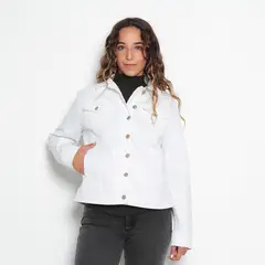 WADOS - CHAQUETA DENIM CLASICA PRETINA BASICA