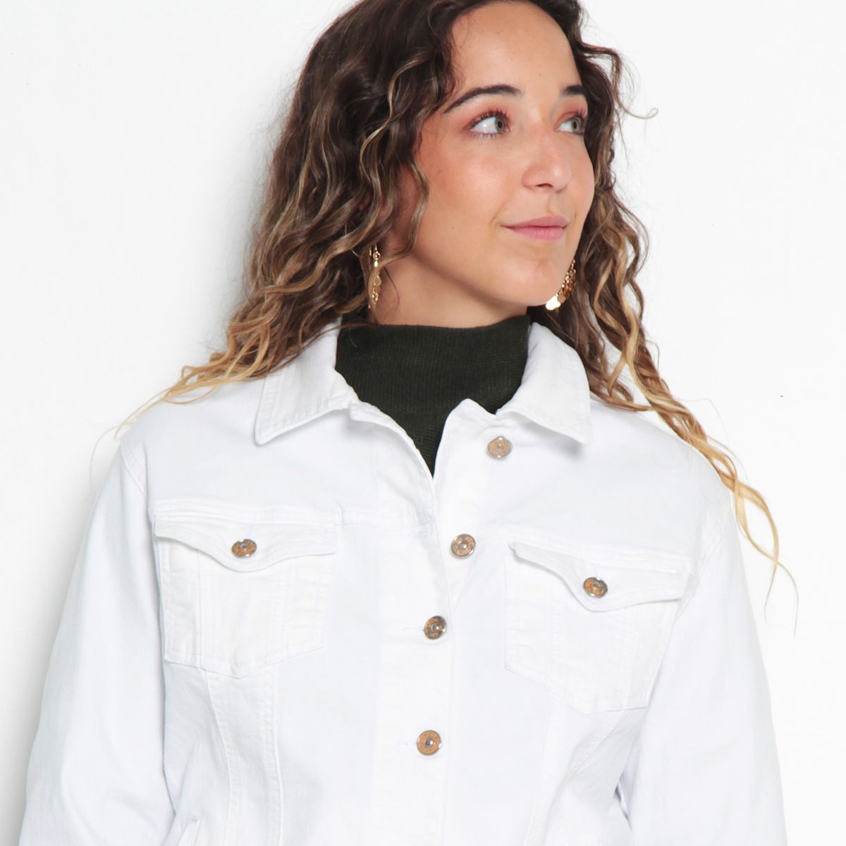 WADOS - CHAQUETA DENIM CLASICA PRETINA BASICA