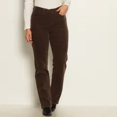 WADOS - PANTALON COTELE RECTO PUSH IN PUSH UP PRETINA BASICA UN BOTON