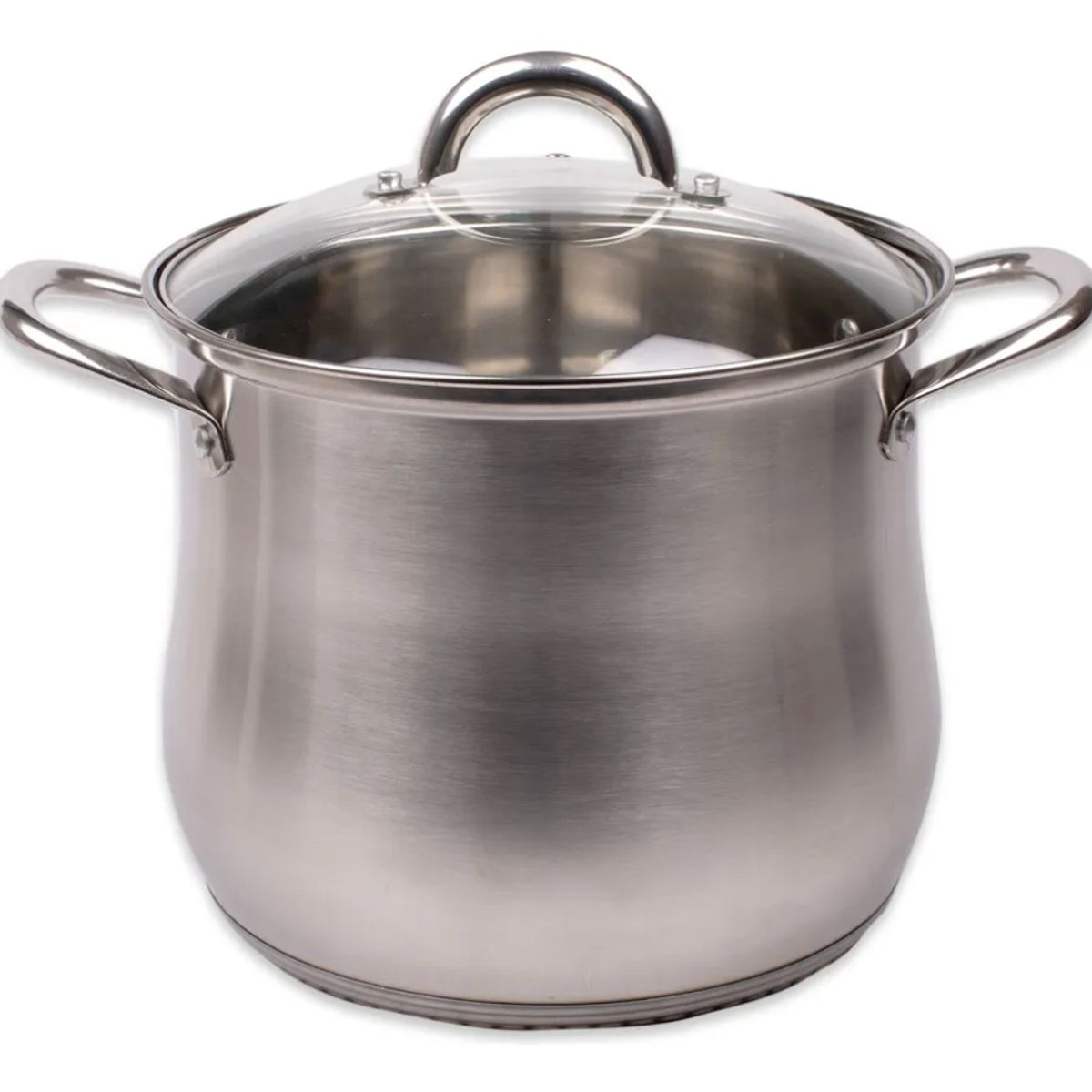 DORAL - Olla Acero Inoxidable 24 cm con Tapa Vidrio Respirable KASSEL