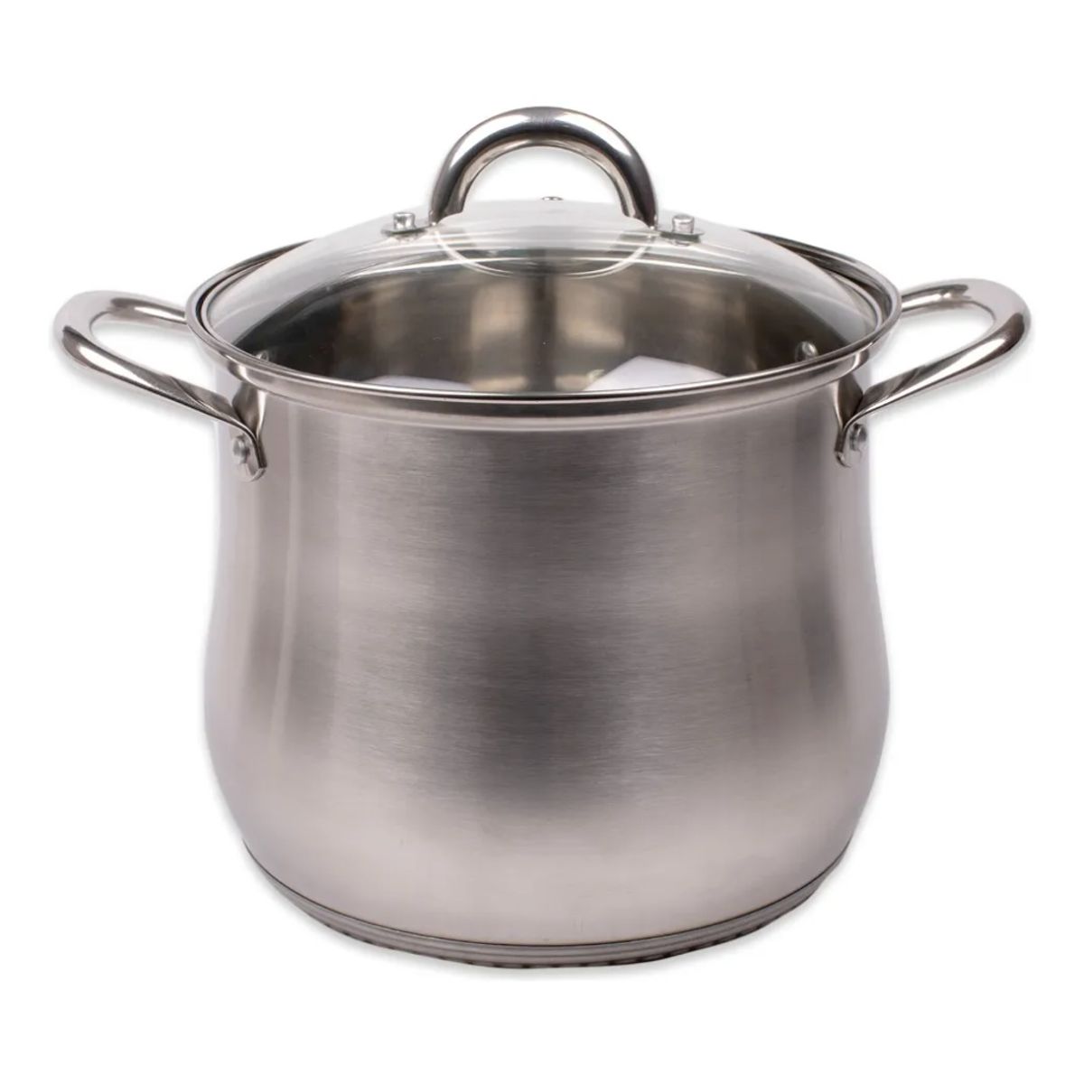 DORAL - Olla Acero Inoxidable 24 cm con Tapa Vidrio Respirable KASSEL