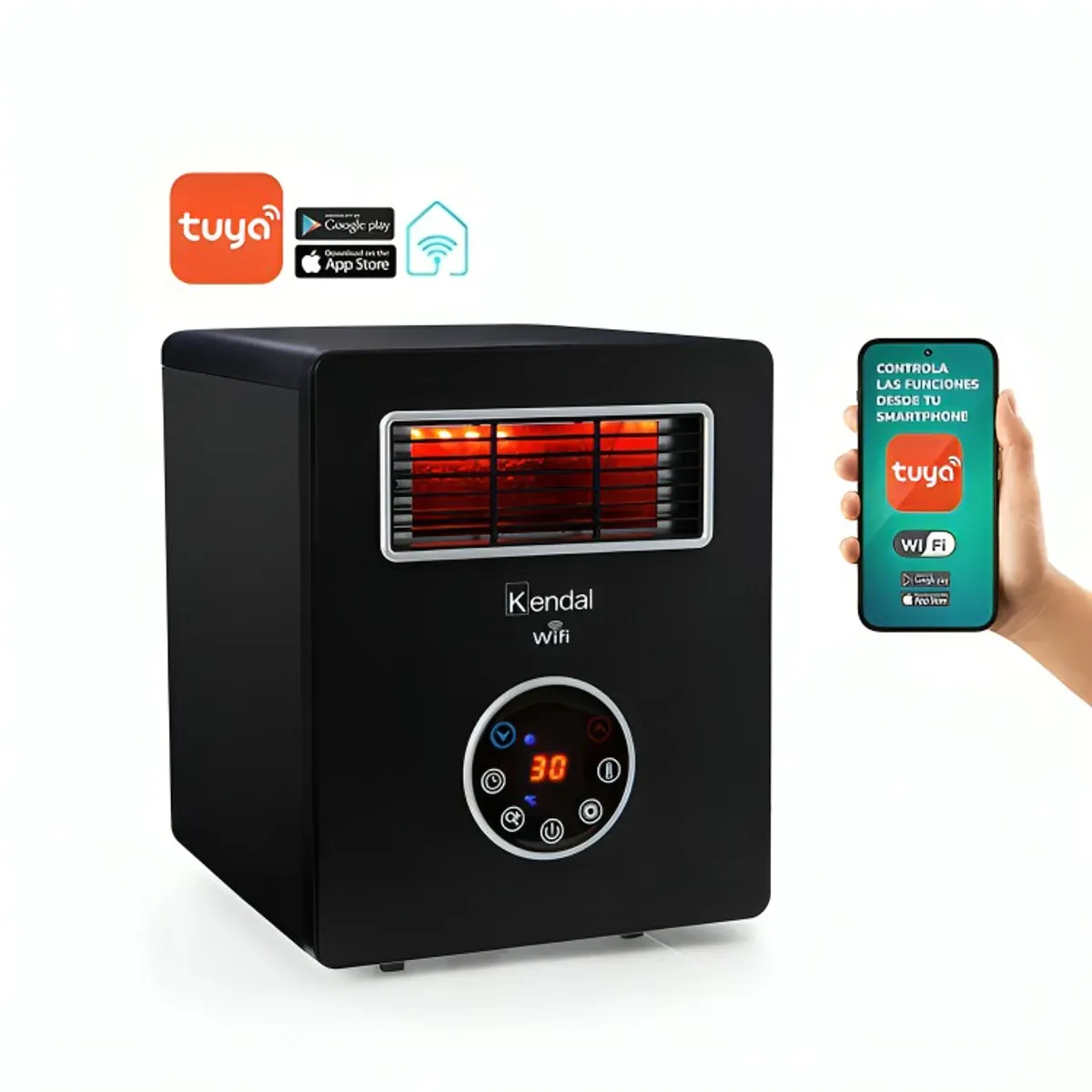 KENDAL - CALEFACTOR POR CONVECCION KENDAL KPCH05A INFR.PTC WIFI