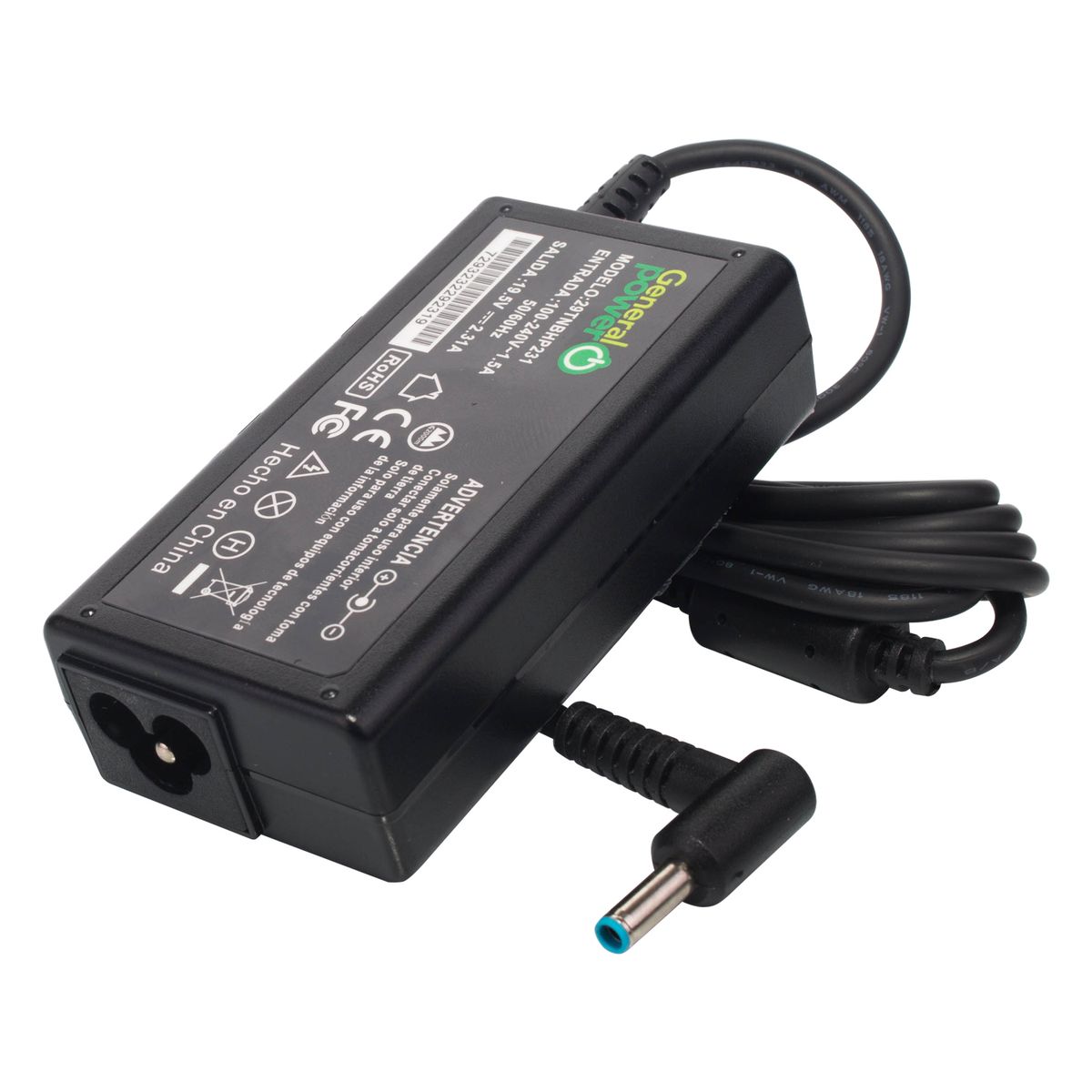 GENERAL POWER - CARGADOR ULTRABOOK HP 19.5V/2.31A  (4.5*3.0)