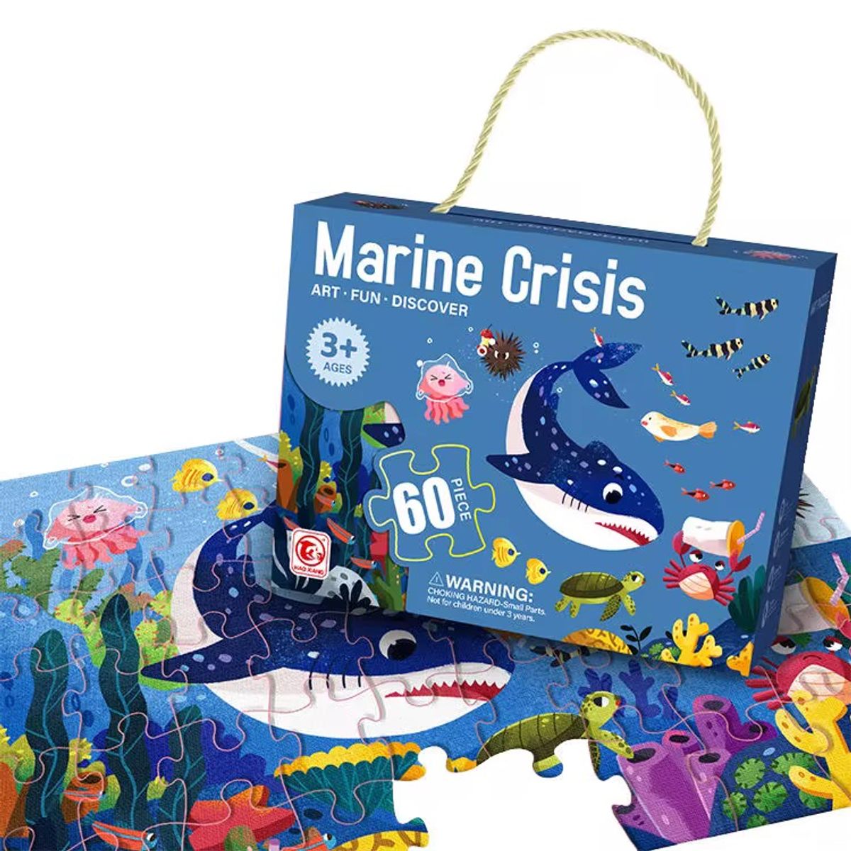 GENERICO - Puzzle Jumbo Niño 60pcs - Bajo El Mar