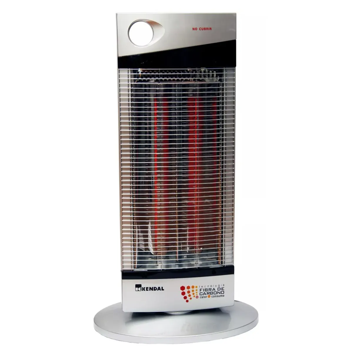 KENDAL - CALEFACTOR CON EFECTO LUMINOSO  FIBRA CARBONO NSB120K6