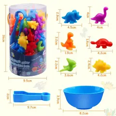 GENERICO - Juego Didáctico Niños Juguete Educativo Aprender Colores Color Dinosaurio