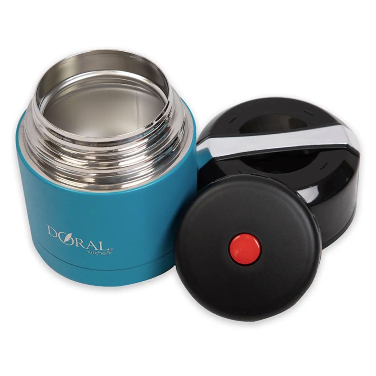 DORAL - Pack Termo Comida 600ml Buffet + Termo Bala 500ml AZUL-TURQUESA